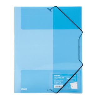 Папка Deli, А4 формат, 450 мкм, на резинке, ассорти / Папки на резинках