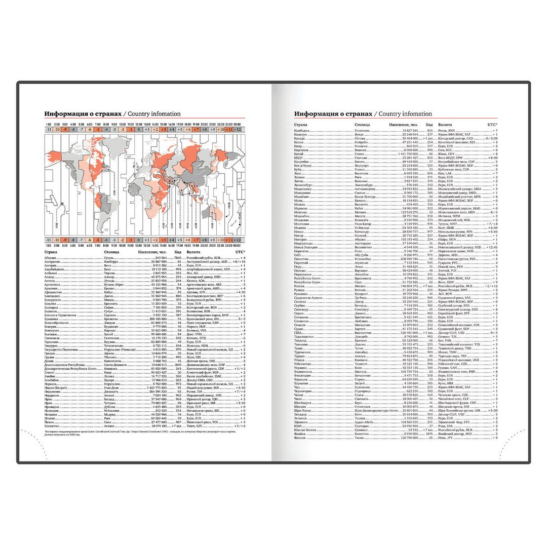 Ежедневник датированный Brauberg "Senator", 2026 г, А5, 168 л, кожзам, черный / Ежедневники датированные №9