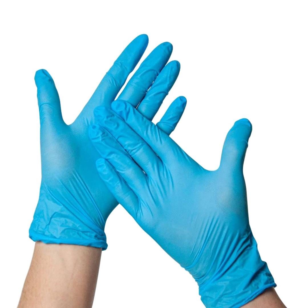 Перчатки нитриловые AIM-X, размер M, неопудренные, прочные, голубые, 50 пар/упак / Медицинские перчатки №2 oe.kz Перчатки нитриловые AIM-X, размер M, неопудренные, прочные, голубые, 50 пар/упак / Медицинские перчатки №2