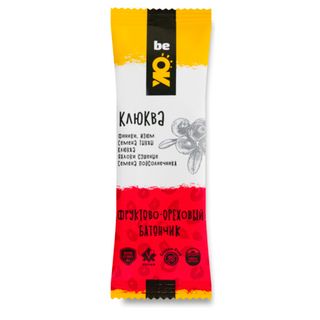 Фруктово-ореховый баточик Be OK "Клюква", 30 гр / Здоровое питание