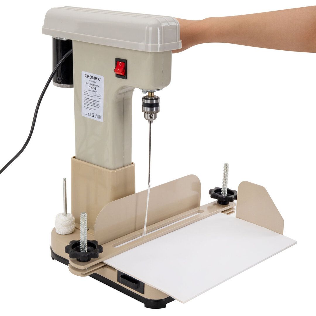 Станок для архивного переплета Cromex M168-3, 180 Вт, переплетает до 950 листов / Товары для прошивки документов №8