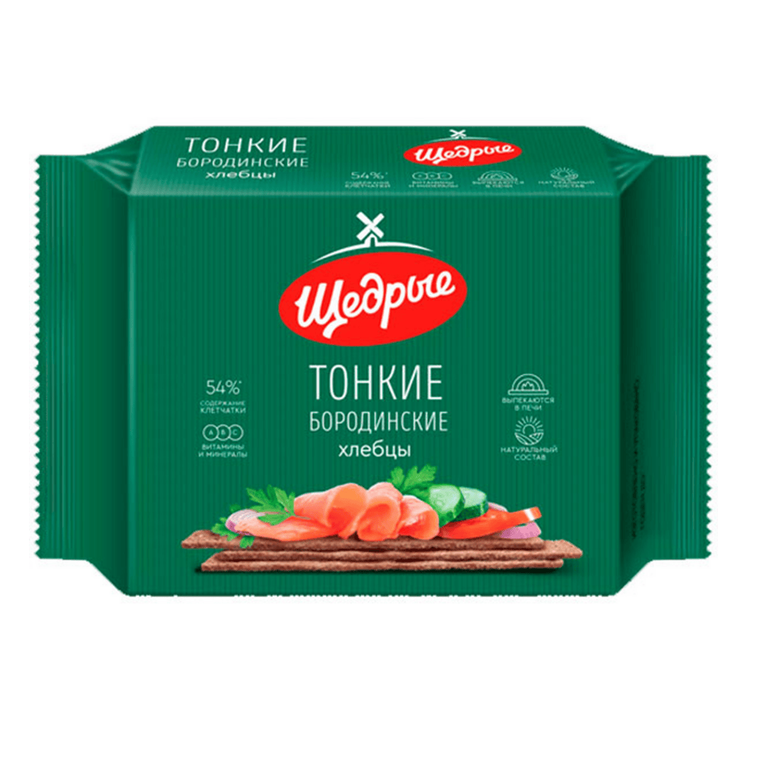 Хлебцы бородинские Щедрые, 170 гр / Здоровое питание