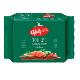 Хлебцы бородинские Щедрые, 170 гр / Здоровое питание