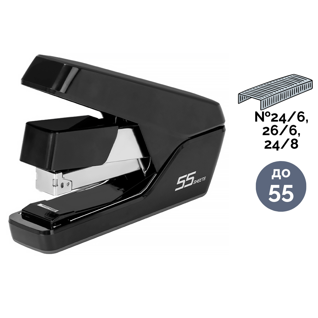 60 параққа дейін қапсырмалағыш степлер, Deli, № 23/6-23/10, металл/пластик, ассорти / Степлерлер