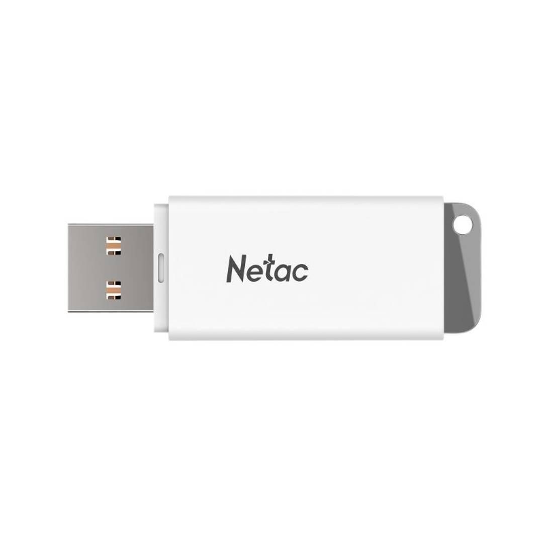 USB-флешка 64 Gb, Netac NT03U "NT03U185N-064G-20WH", USB 2.0, белый / USB-флешки
