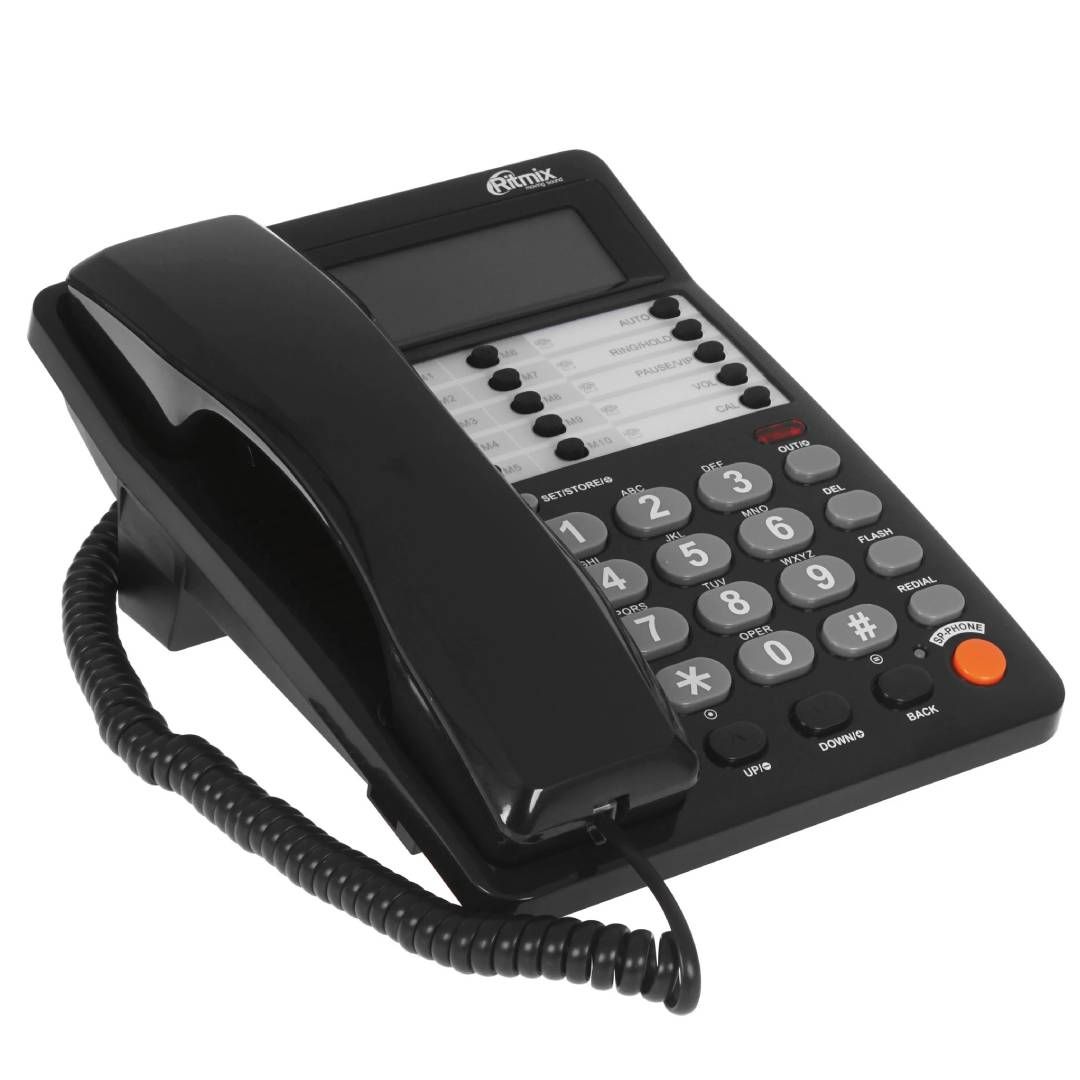 Сымды телефон Panasonic "KX-TS2388RUB", қара / Сымды телефондар №2