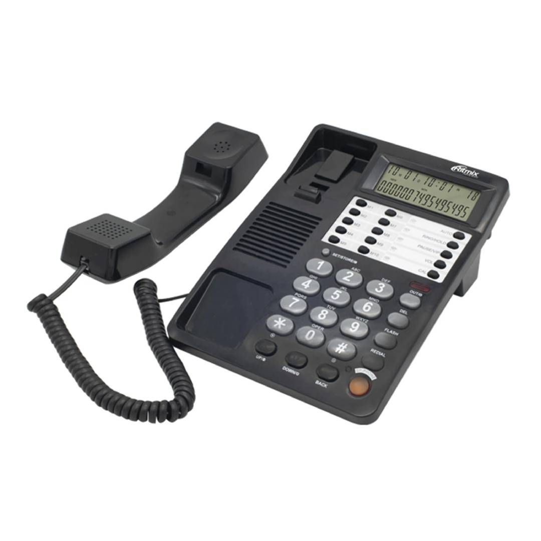 Сымды телефон Panasonic "KX-TS2388RUB", қара / Сымды телефондар №3