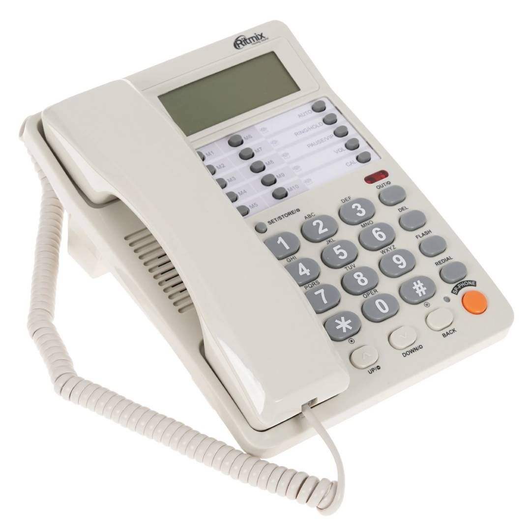 Сымды телефон Panasonic "KX-TS2388RUB", қара / Сымды телефондар №2