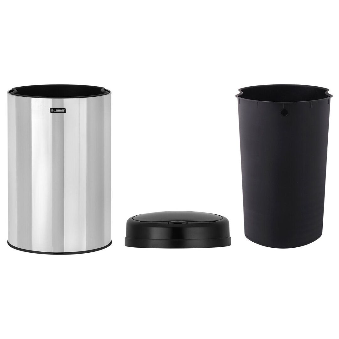 Ведро для мусора Laima, 30 л, сенсорное, круглое, нержавеющая сталь / Контейнеры и ведра для мусора №3 oe.kz Ведро для мусора Laima, 30 л, сенсорное, круглое, нержавеющая сталь / Контейнеры и ведра для мусора №3