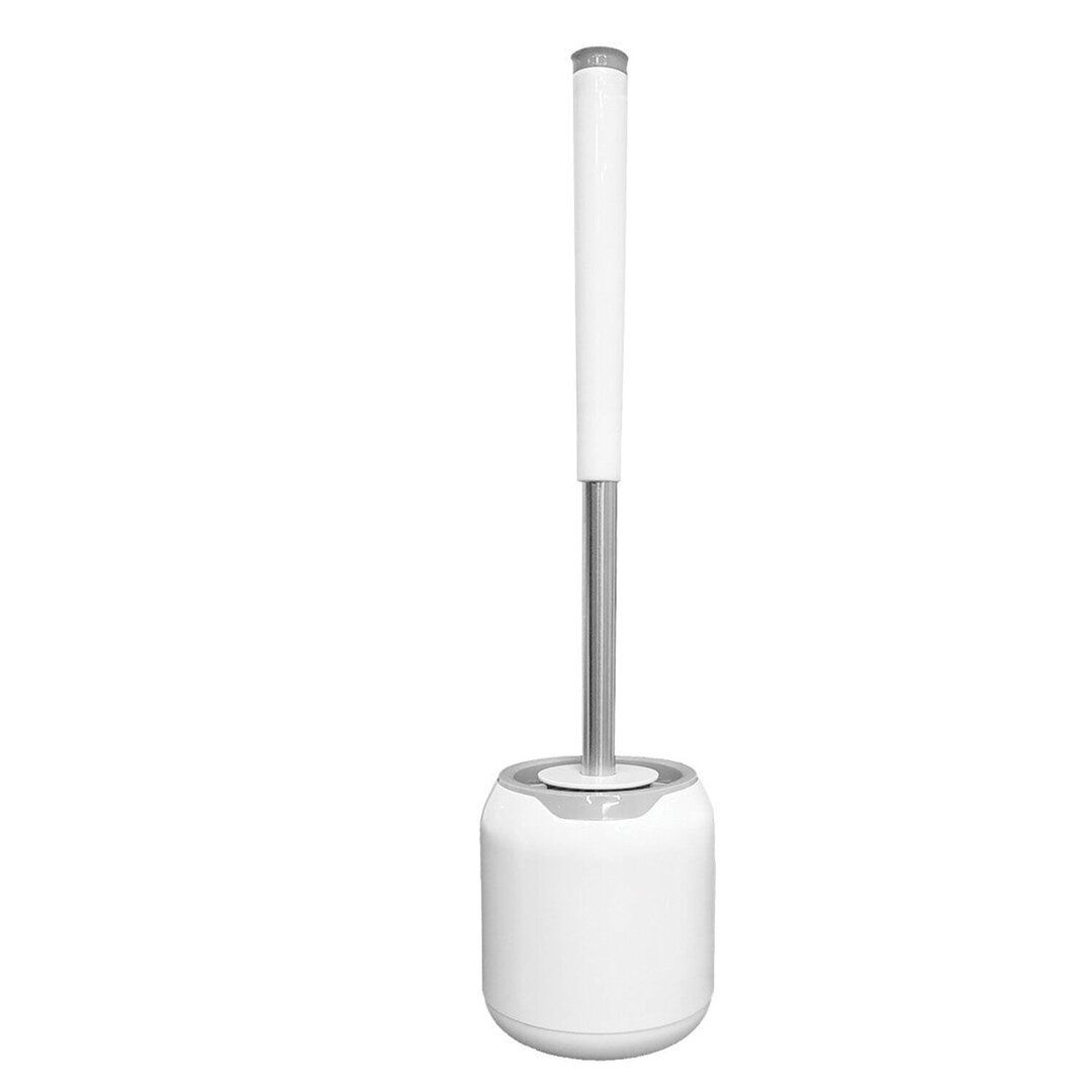 Ершик для туалета Laima "Round Type", с подставкой, пластик, белый / Веники, щетки, совки oe.kz Ершик для туалета Laima "Round Type", с подставкой, пластик, белый / Веники, щетки, совки
