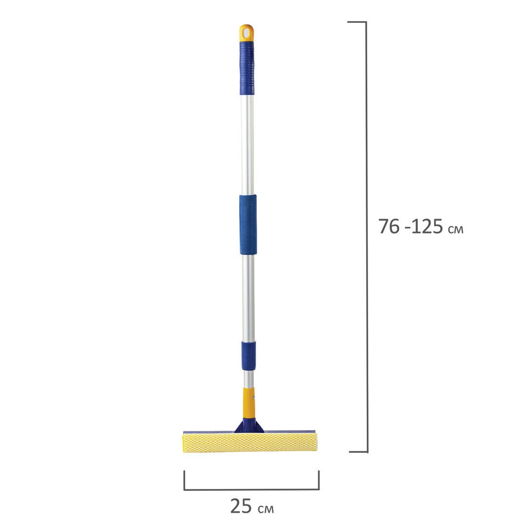 Телескопиялық сабы бар әйнек жуғыш OfficeClean Professional 67-110 см см, жұмыс бөлігі 20 см / Терезе жууға арналған кұрал-жабдықтар №2
