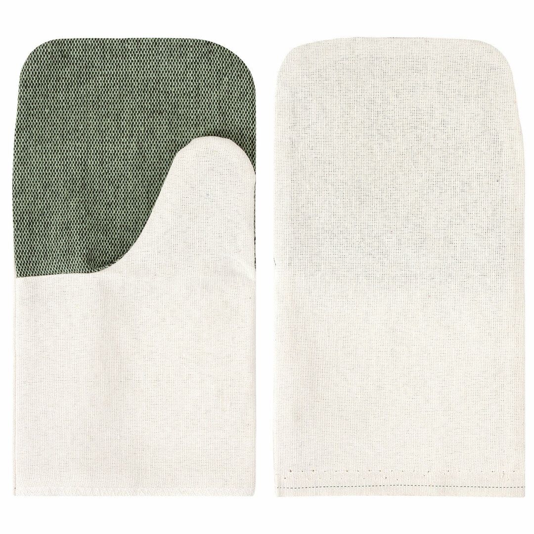 Рукавицы хлопчатобумажные Laima, 380 г/м2, брезентовый огнеупорный наладонник, 10 шт/упак / Рабочие перчатки