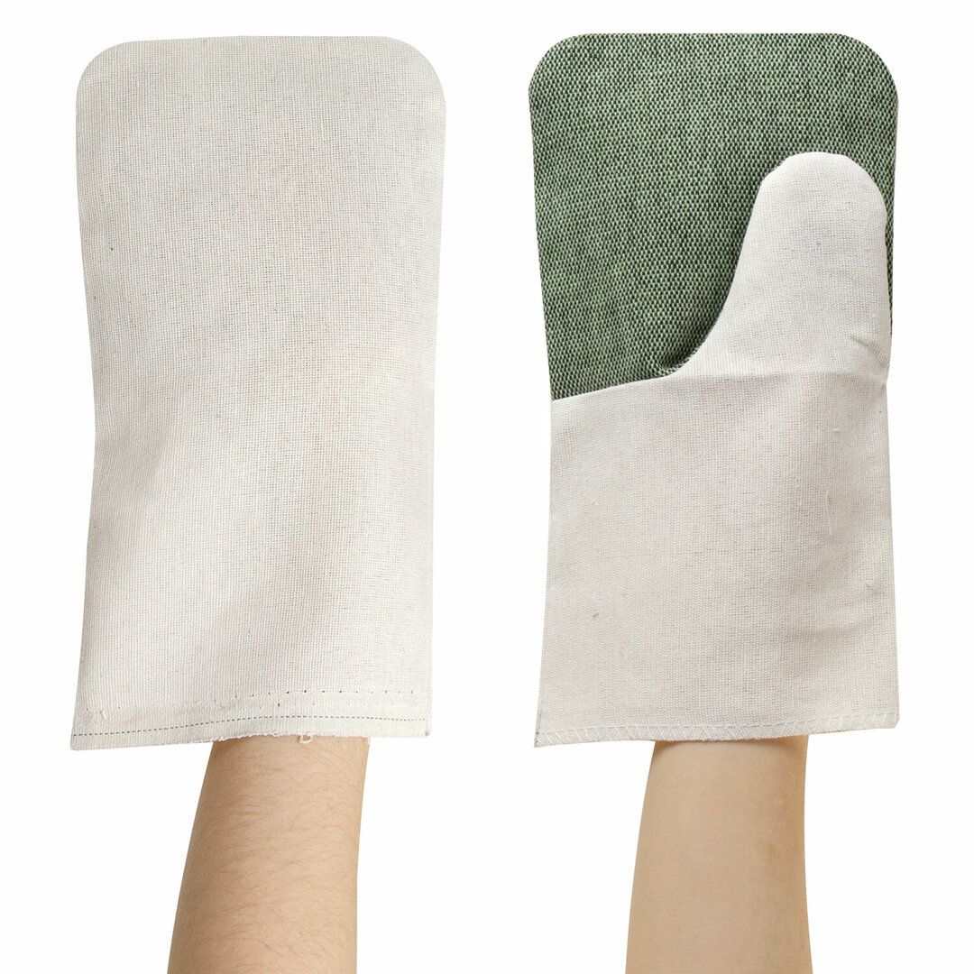 Рукавицы хлопчатобумажные Laima, 380 г/м2, брезентовый огнеупорный наладонник, 10 шт/упак / Рабочие перчатки №3