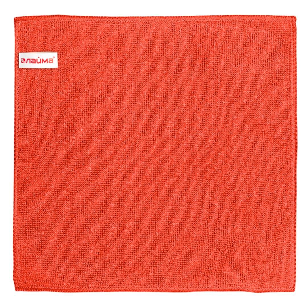 Салфетка из микрофибры Laima, универсальная, размер 30*30 см, оранжевая / Салфетки хозяйственные №2