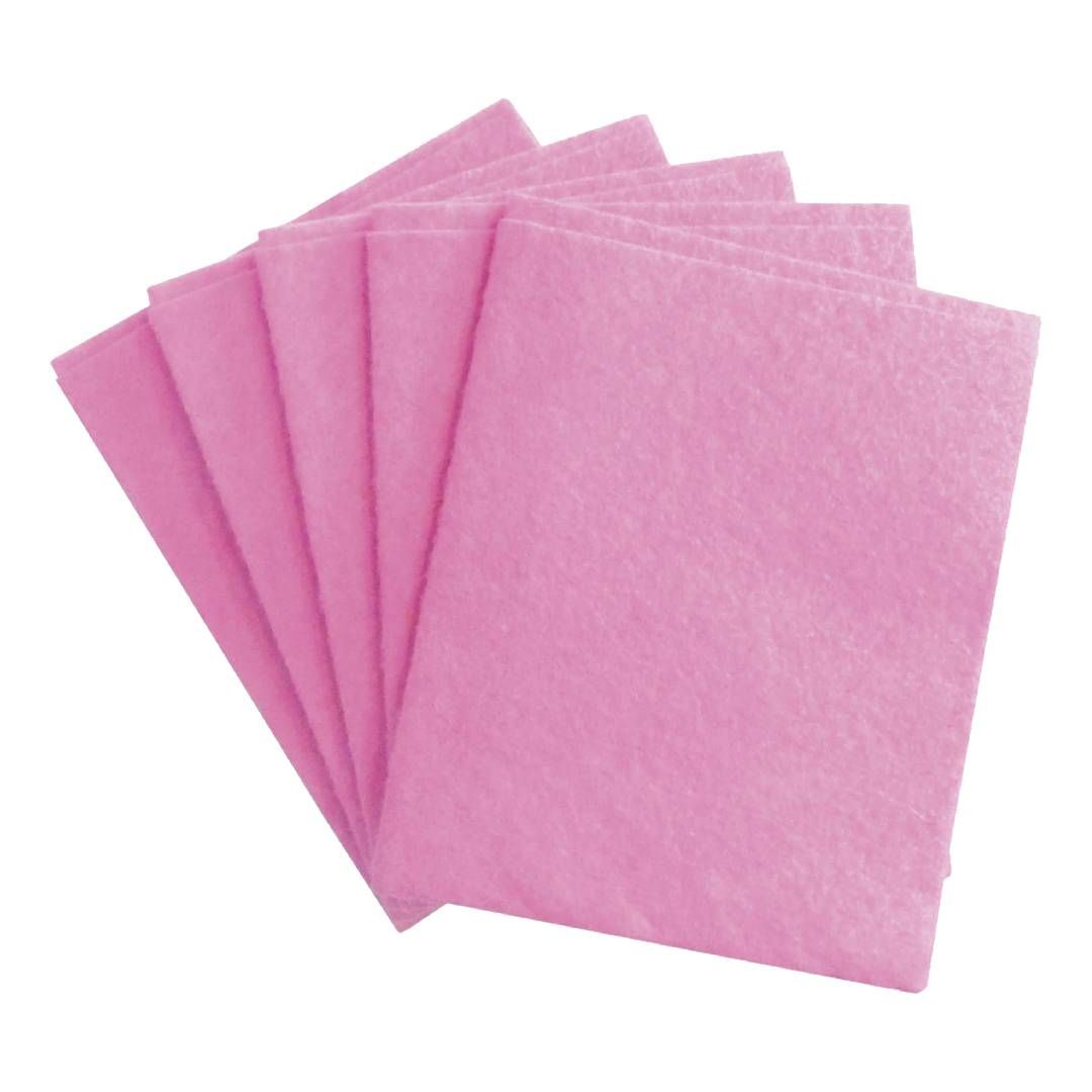 Салфетки вискозные Laima, универсальные, размер 25*30 см, розовые, 5 шт. / Салфетки хозяйственные №2