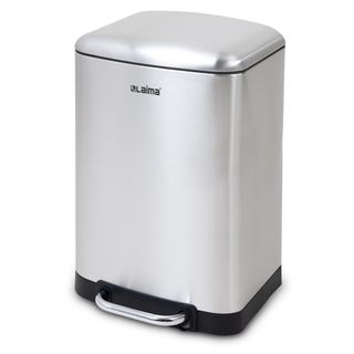 Қоқысқа арналған шелек-контейнер Laima, 20 л, басқышпен, дөңгелек, металл, қара / Қоқыс контейнерлері мен шелектері oe.kz Қоқысқа арналған шелек-контейнер Laima, 20 л, басқышпен, дөңгелек, металл, қара / Қоқыс контейнерлері мен шелектері