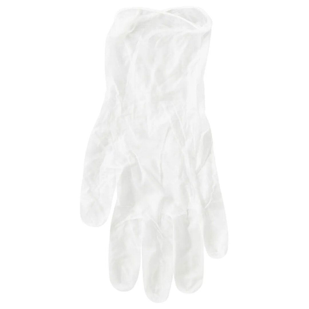 Винилді қолғаптар, өлшемі M, мөлдір, 100 дана/қапт / Медициналық қолғаптар №3