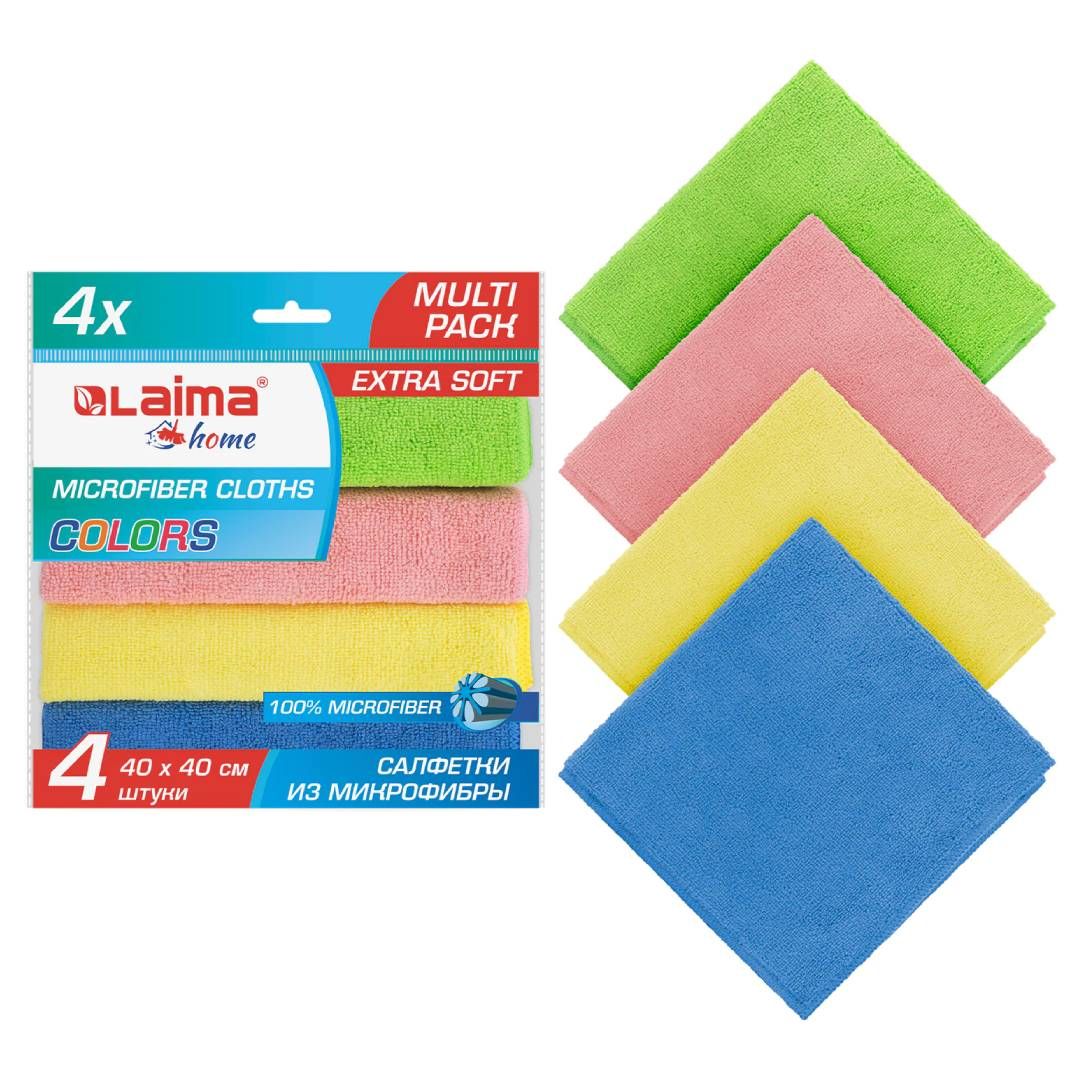 Микрофибра майлықтары Easy Life, әмбебап, өлшемі 35*35 см, ассорти / Тұрмыстық майлықтар №2
