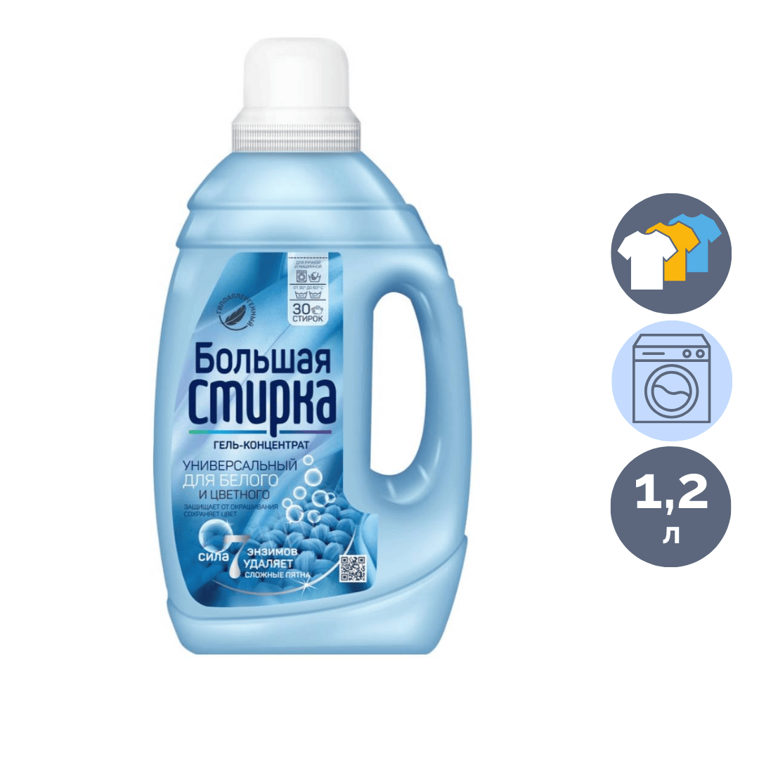 Жуғыш гель Persil "Терең тазалау", ақ киімдерге арналған концентрат, 2145 мл / Кір жуғыш ұнтақтар