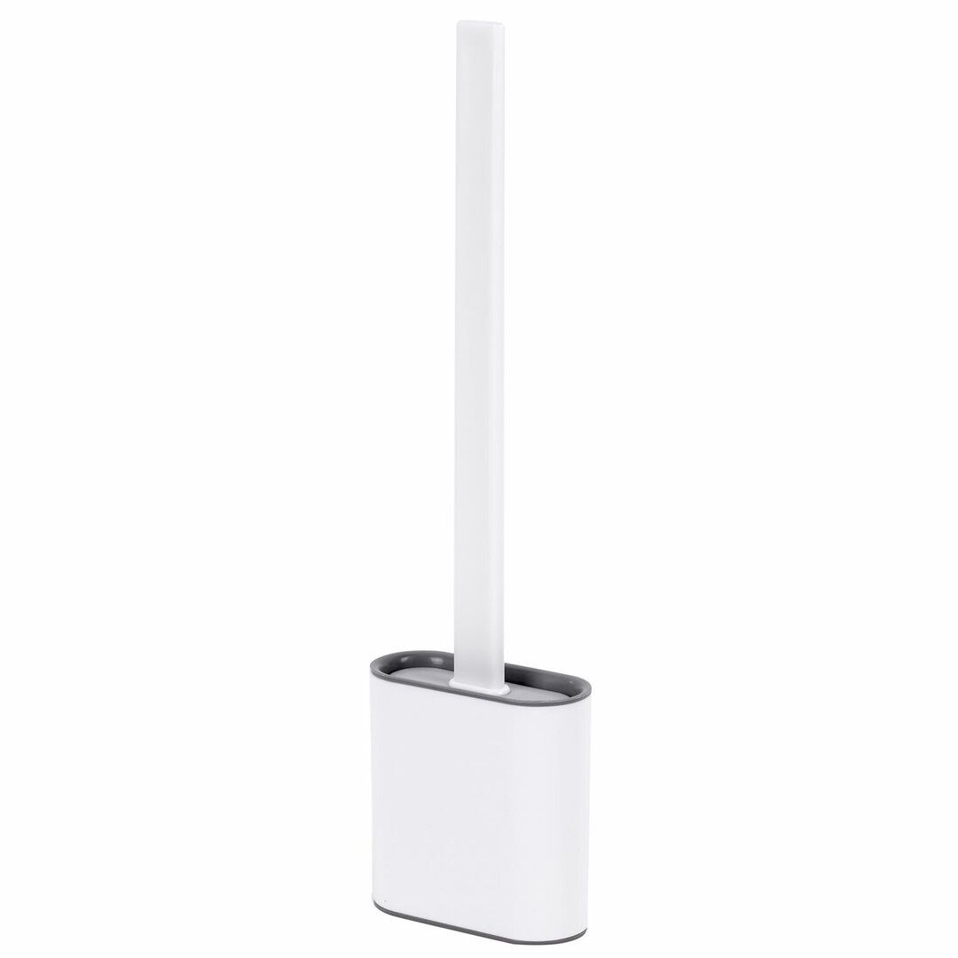 Ершик для туалета Laima "Flat Type", с подставкой, пластик, белый / Веники, щетки, совки oe.kz Ершик для туалета Laima "Flat Type", с подставкой, пластик, белый / Веники, щетки, совки