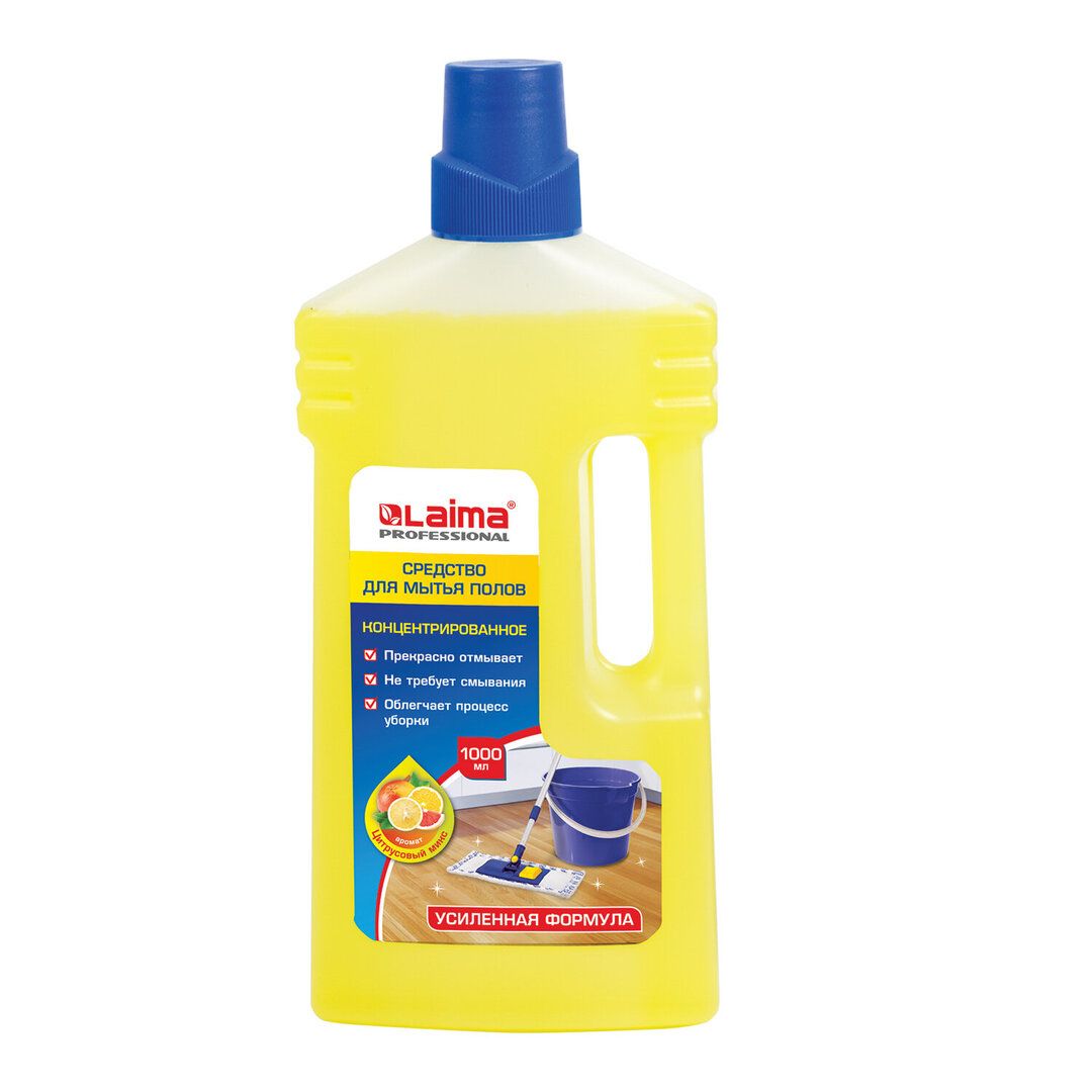Средство для мытья полов Laima Professional "Цитрусовый микс", 1000 мл / Средства для мытья полов oe.kz Средство для мытья полов Laima Professional "Цитрусовый микс", 1000 мл / Средства для мытья полов
