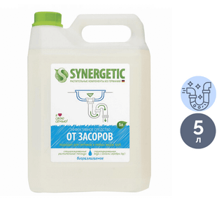 Cредство для чистки сливных труб Synergetic, биоразлагаемое, 5 л / Средства для прочистки труб oe.kz Cредство для чистки сливных труб Synergetic, биоразлагаемое, 5 л / Средства для прочистки труб