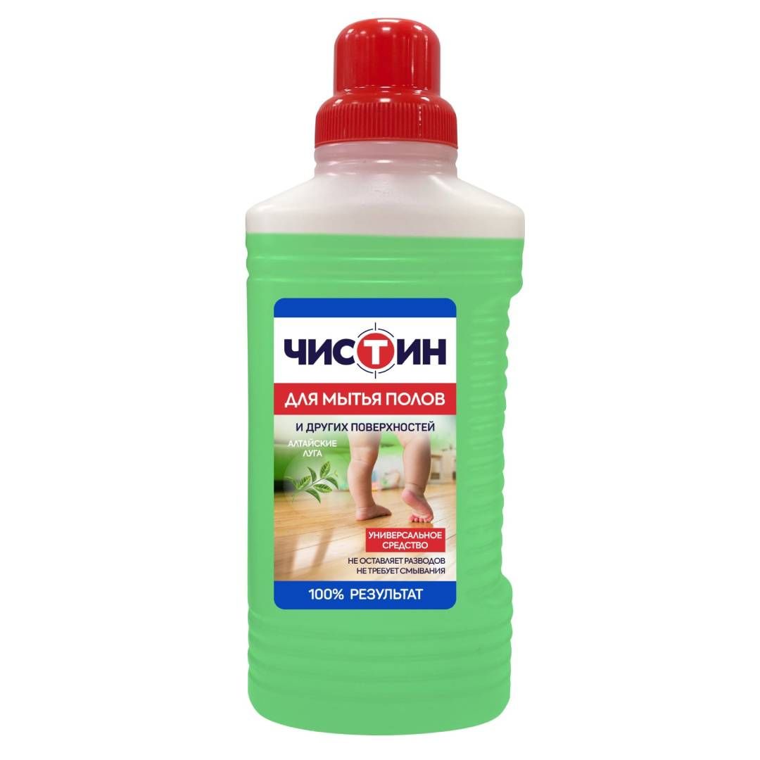 Средство для мытья полов и поверхностей Чистин "Алтайские луга", 1000 мл / Средства для мытья полов