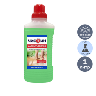 Средство для мытья полов и поверхностей Чистин "Алтайские луга", 1000 мл / Средства для мытья полов