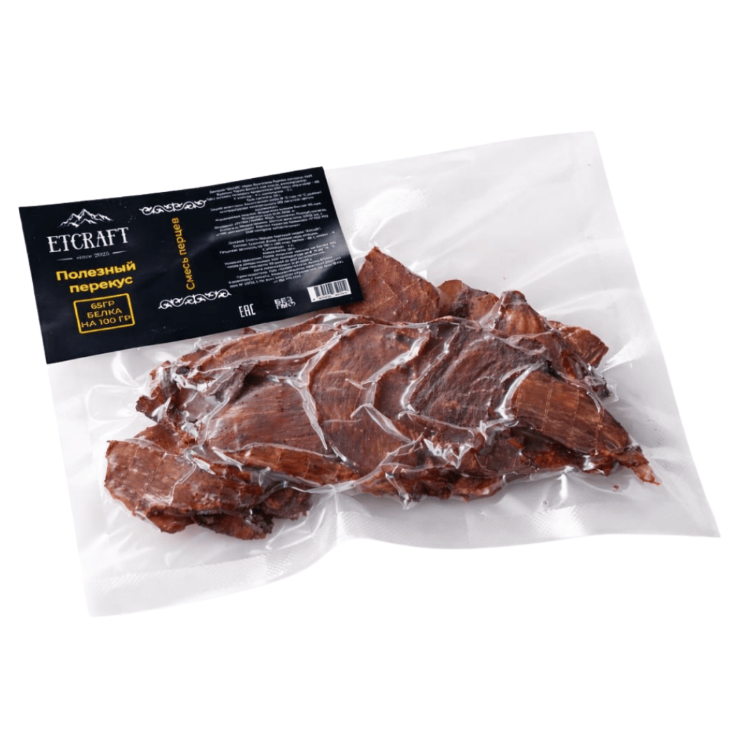 Джерки куриные Etcraft "Полезный перекус: Смесь перцев", 100 гр / Чипсы и снэки oe.kz Джерки куриные Etcraft "Полезный перекус: Смесь перцев", 100 гр / Чипсы и снэки