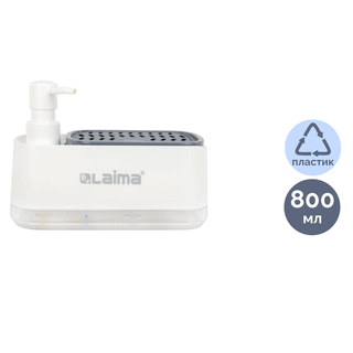 Диспенсер для жидкого мыла Laima "Duet", пластик, 800 мл, белый / Диспенсеры для жидкого мыла oe.kz Диспенсер для жидкого мыла Laima "Duet", пластик, 800 мл, белый / Диспенсеры для жидкого мыла