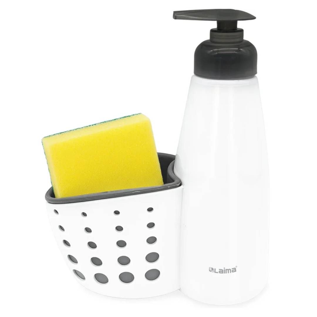 Дозатор для моющего средства Laima "Home", пластик, 350 мл, белый / Диспенсеры для жидкого мыла №3