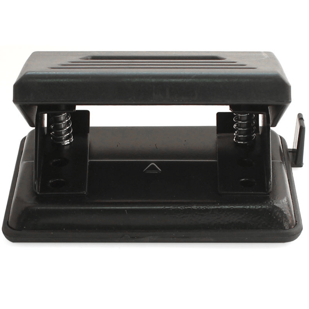 10 параққа дейінгі тескіш OfficeSpace, пластик, қара / 10 параққа дейінгі тескіштер №2