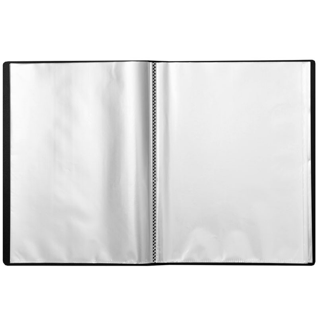 Папка файловая на 80 файлов Basy "33680A", А4 формат, корешок 50 мм, ассорти / Папки файловые №2