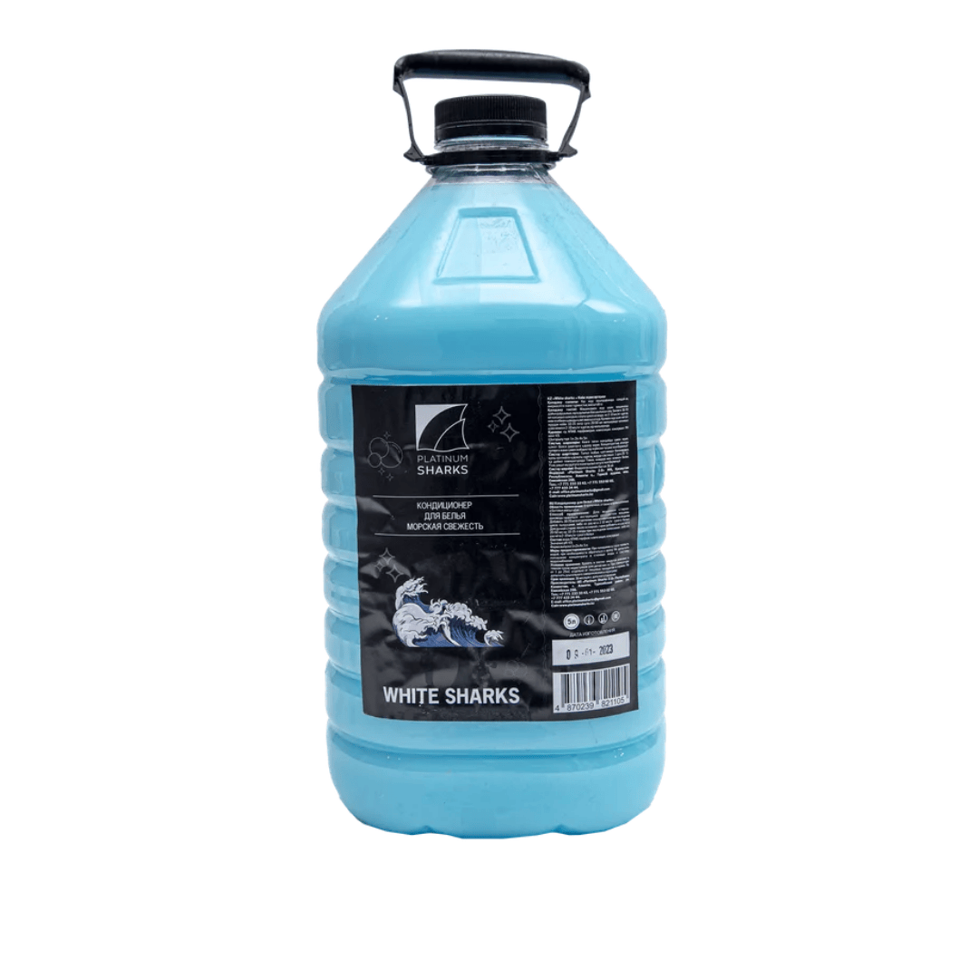 Кондиционер для белья Platinum Sharks "White sharks. Морской", 5000 мл, ПЭТ / Кондиционеры для белья