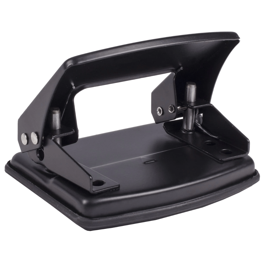 Тескіш Brauberg "Black Jack", ұстау 20 параққа дейін, металл, қара / 20 параққа дейінгі тескіштер №2