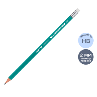 Қара графитті қарындаш Brauberg "Pastel" HB, пластик, үшкірленген, өшіргішпен, ассорти / Қара графитті қарындаштар