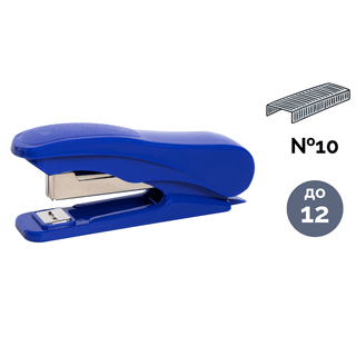 Степлер сшивает до 12 листов, Staff "Everyday" №10, пластик, синий / Степлеры oe.kz Степлер сшивает до 12 листов, Staff "Everyday" №10, пластик, синий / Степлеры