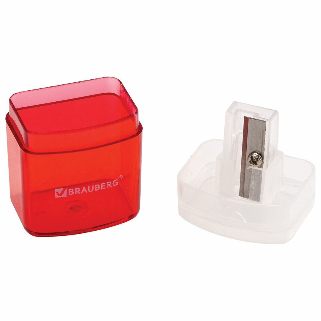 Точилка Brauberg "OfficeBox", с контейнером, с одним отверстием, ассорти, цена за штуку / Точилки №3 oe.kz Точилка Brauberg "OfficeBox", с контейнером, с одним отверстием, ассорти, цена за штуку / Точилки №3