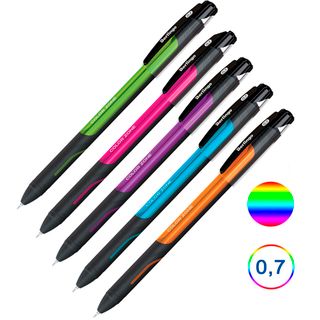 Шарлы қалам Berlingo "Color Zone stick", 0,7 мм, ассорти, көк, баға бір дана үшін / Автоматты емес шарлы қаламдар