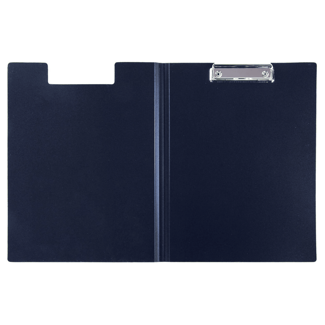 Папка-планшет Staff, А4, с верхним прижимом и крышкой, синяя / Папки-планшеты №2