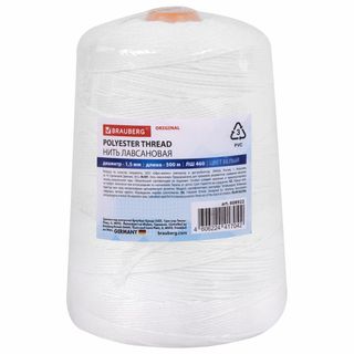 Құжаттарды тігуге арналған жіп OfficeSpace ЛШ-210, 1000 м, лавсанды, ақ / Құжаттарды тігуге арналған тауарлар