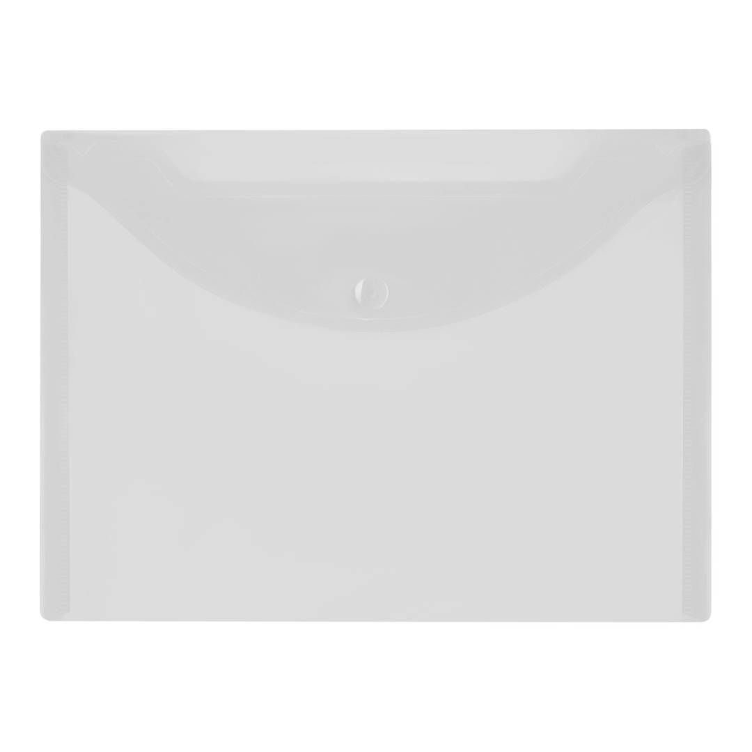 Батырмасы бар конверт-папка Стамм, A4, 150 мкм, мөлдір, сары / Батырмадағы конверт папкалар