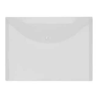 Папка-конверт с кнопкой Brauberg "Universal", A5, 150 мкм, прозрачная / Папки-конверты на кнопке