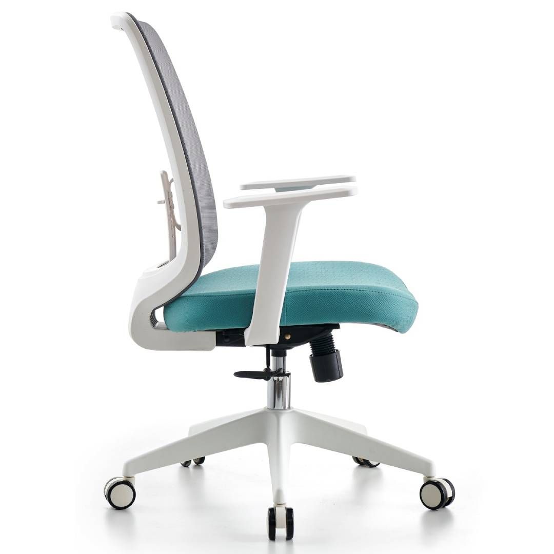 Кресло для руководителя Volson Caspian "M62B-W", ткань, сетка, серый/голубой / Кресла для руководителей №2