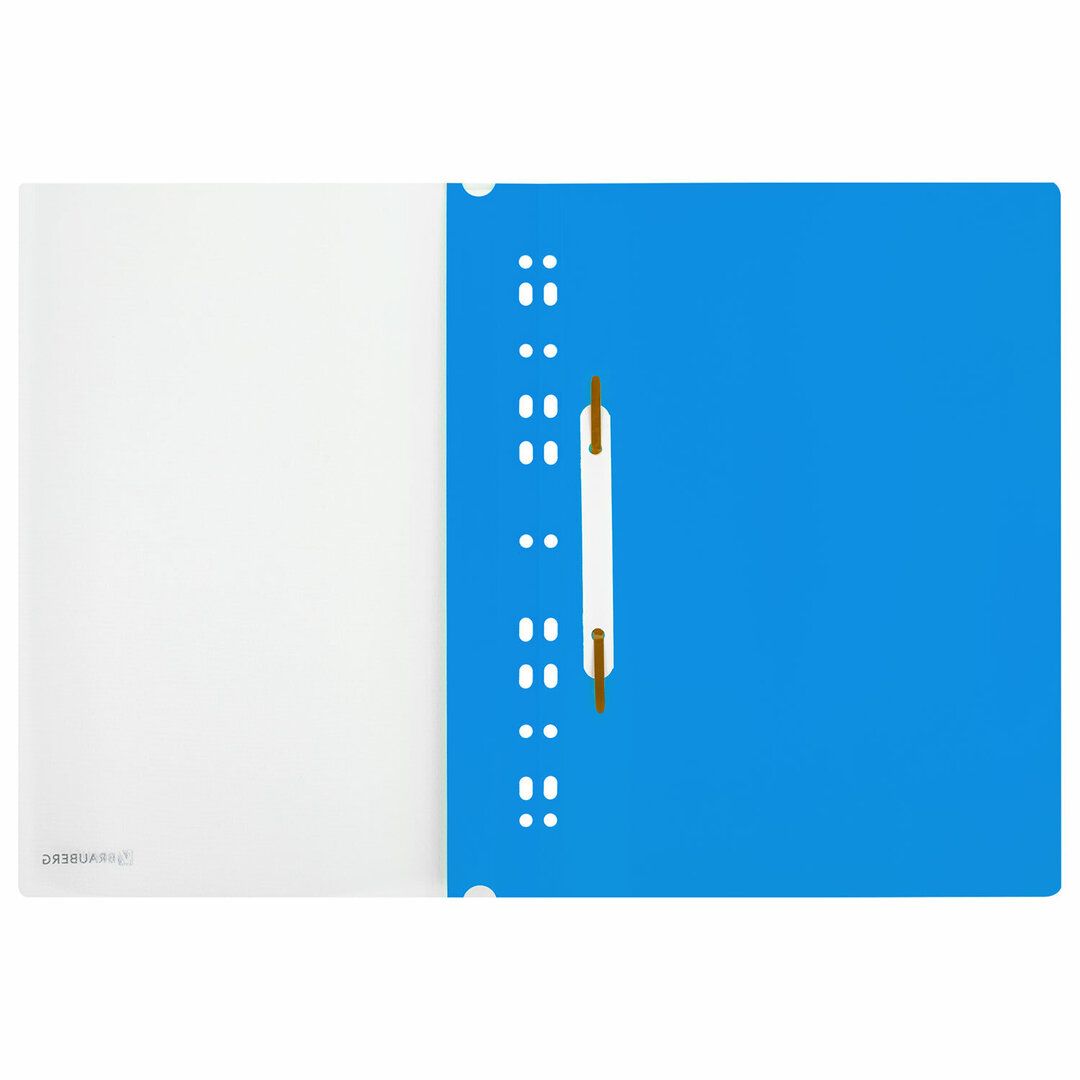 Папка-скоросшиватель Brauberg, А4 формат, 180 мкм, синяя, с перфорацией / Скоросшиватели пластиковые №3