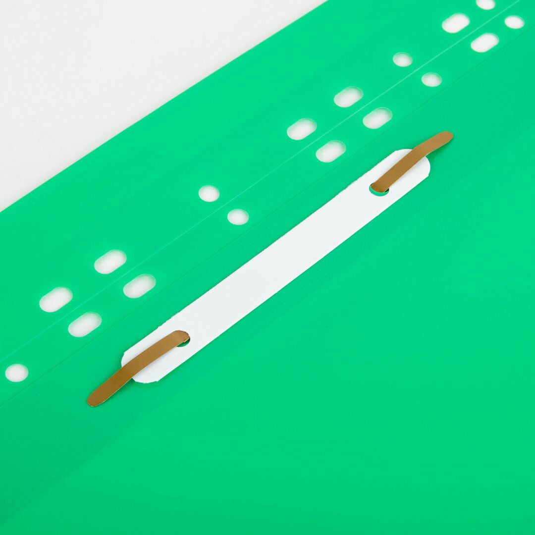 Папка-скоросшиватель Brauberg, А4 формат, 180 мкм, зеленая, с перфорацией / Скоросшиватели пластиковые №2