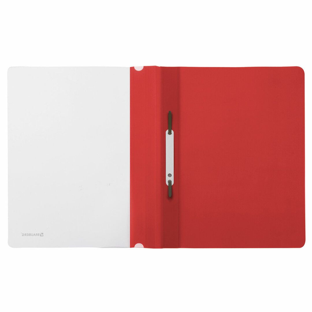 Папка-скоросшиватель Brauberg, А4 формат, 180 мкм, красная / Скоросшиватели пластиковые №4