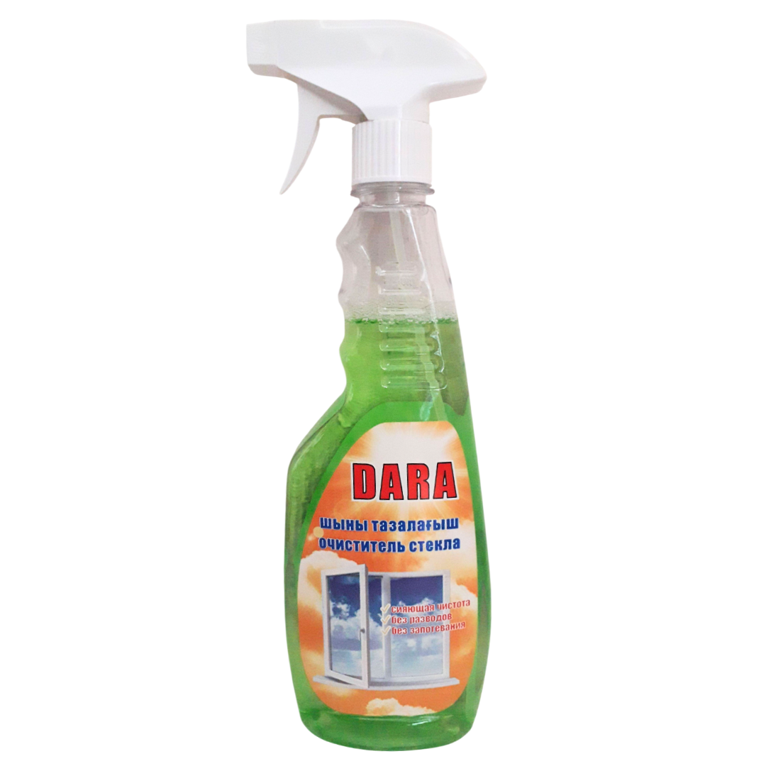 Средство для мытья стекол и зеркал Dara, с распылителем, 500 мл / Средства для мытья стекол