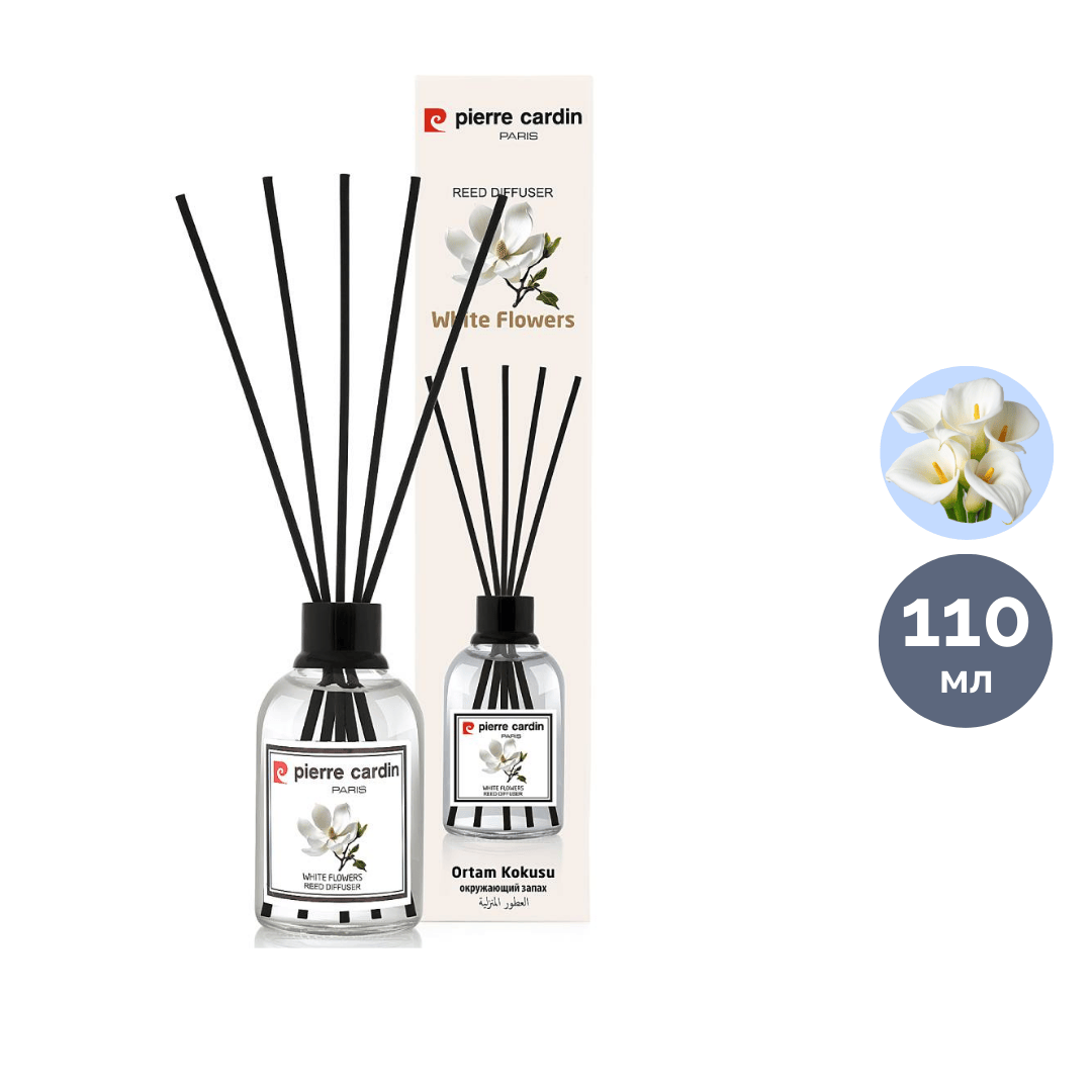 Аромадиффузор Pierre Cardin "Белые цветы", 110 мл / Аромадиффузоры