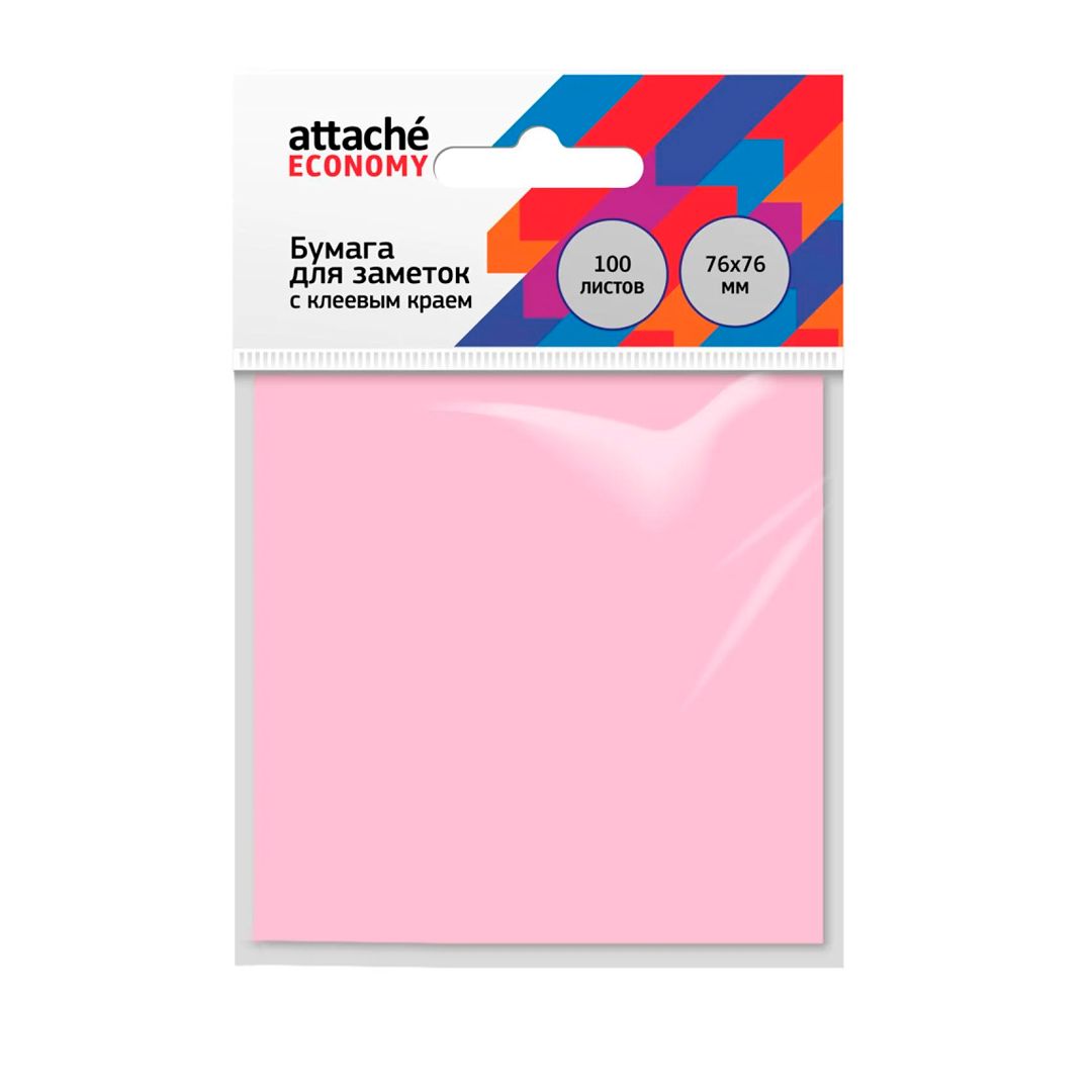 Блок самоклеящийся 76*76 мм, Attache "Economy", розовый, 100 листов / Блоки самоклеящиеся oe.kz Блок самоклеящийся 76*76 мм, Attache "Economy", розовый, 100 листов / Блоки самоклеящиеся
